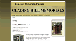 Desktop Screenshot of gladinghillmemorials.com